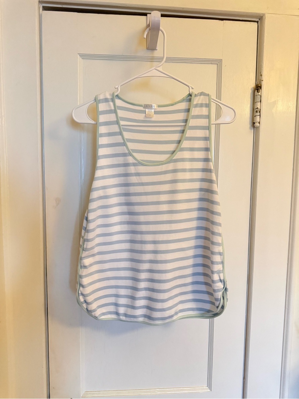 Like New! Lake Striped Sleeveless Pima pajama set